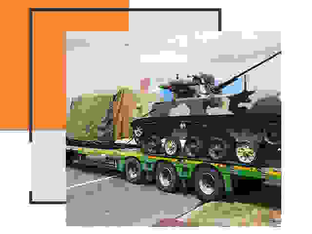 Перевозка военной техники в Россоши